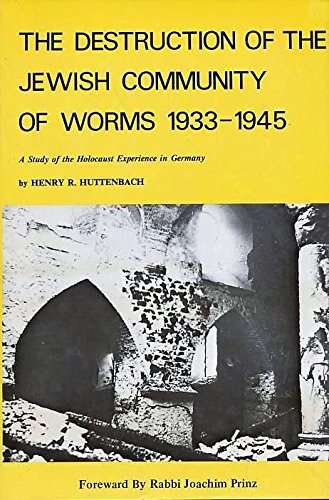 Destruction of the Jewish Community of Worms, 1933 Books
