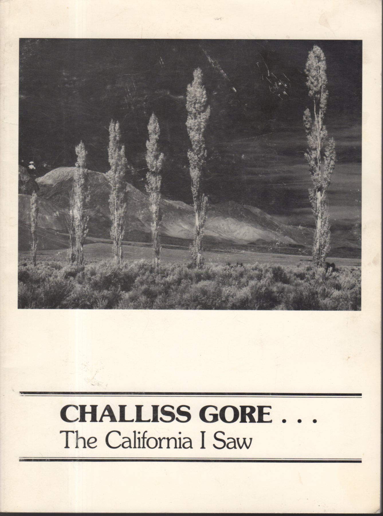 Challiss Gore-- the California I saw Books