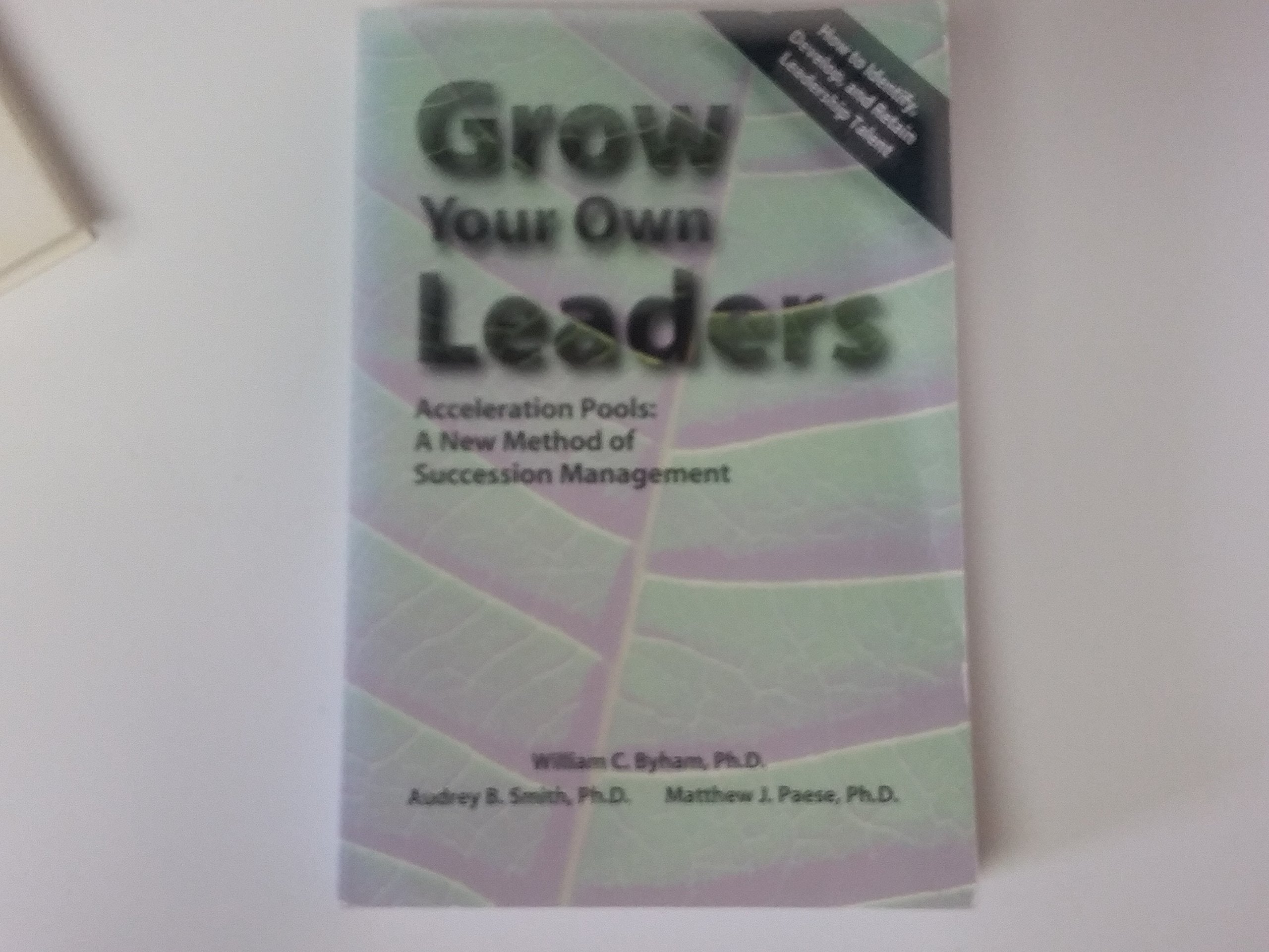 Grow Your Own Leaders: Acceleration Pools: A New Method of Succession Management book