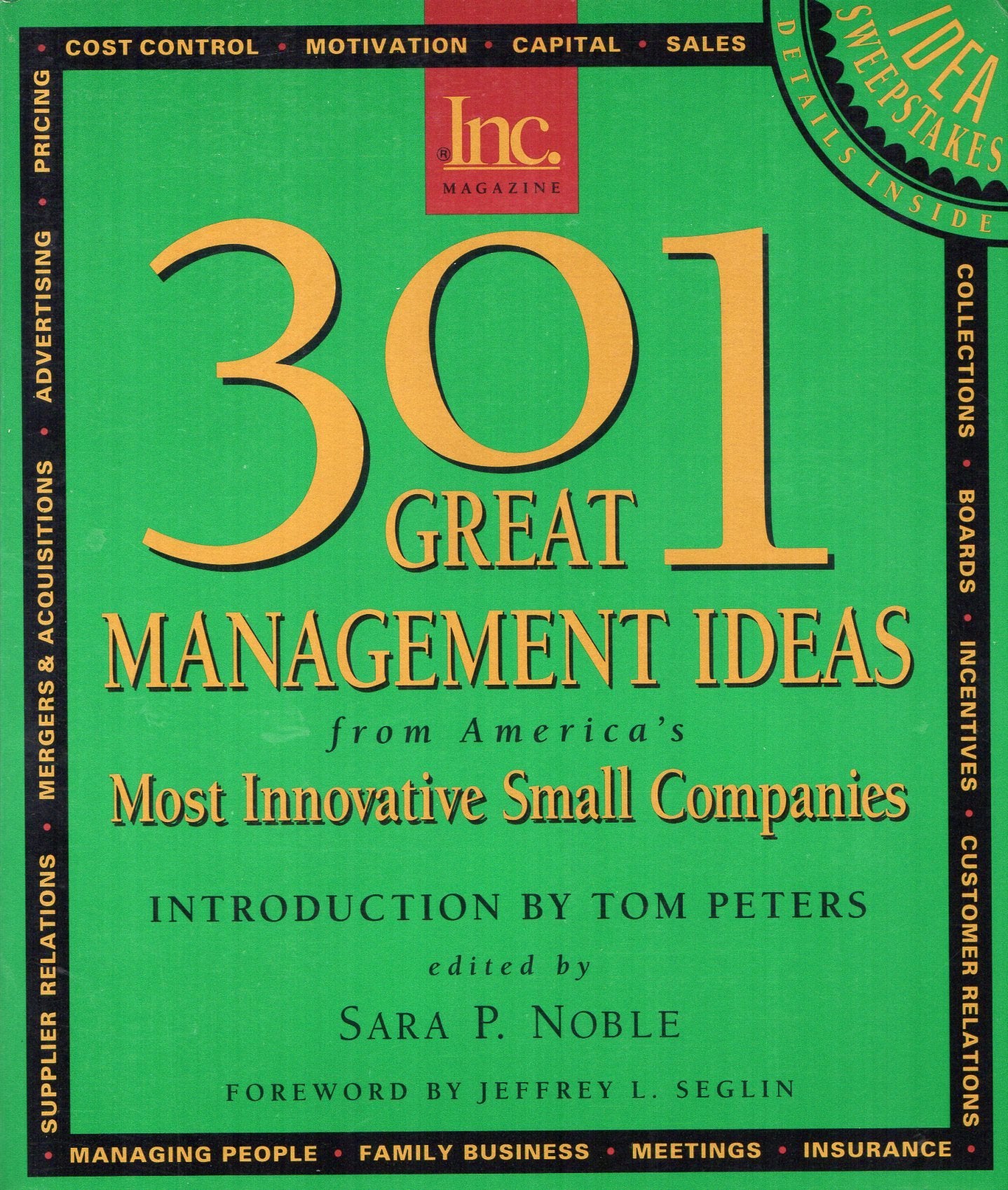 301 Great Management Ideas From America's Most Innovative Small Companies Books