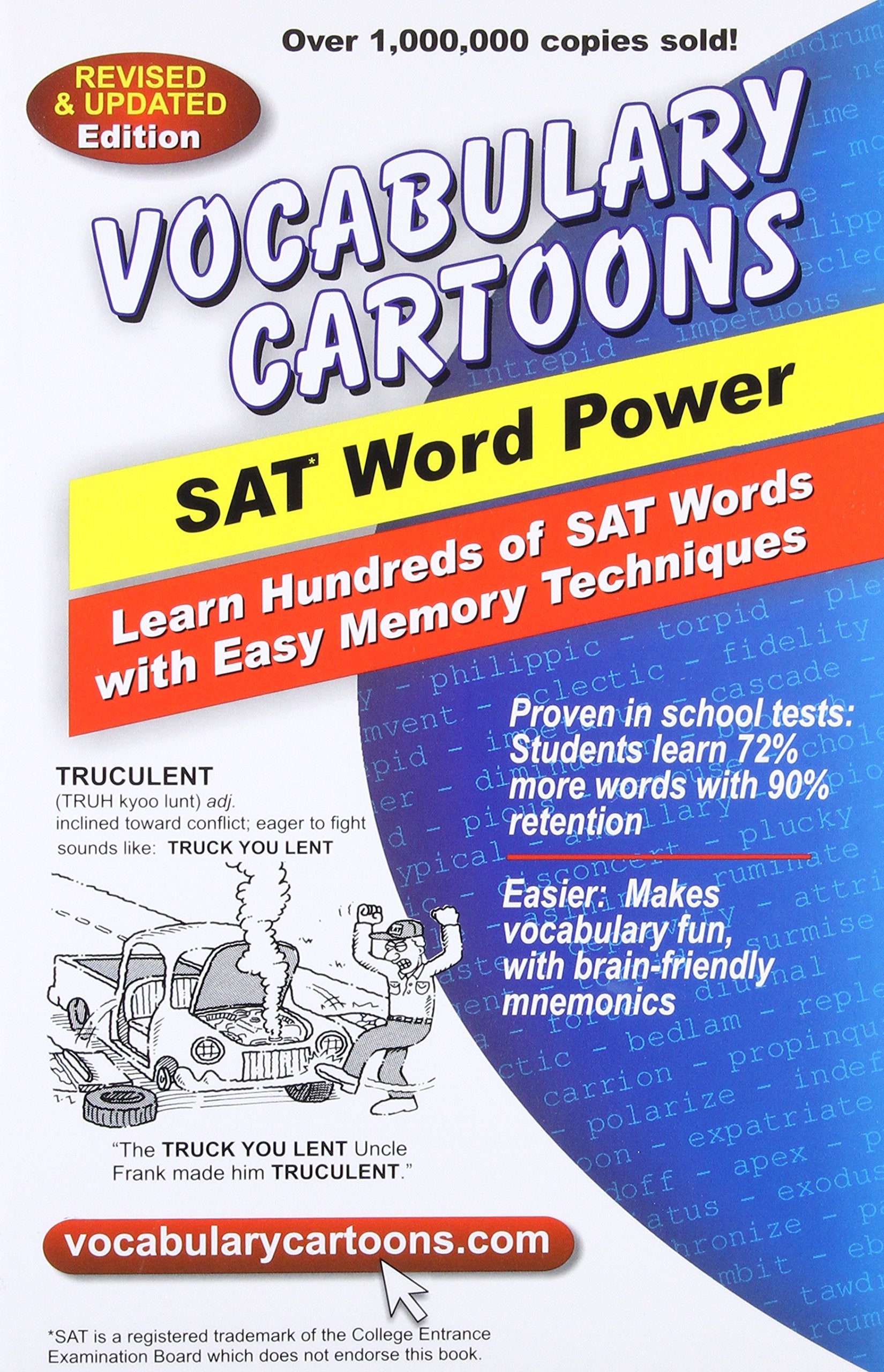 Vocabulary Cartoons, SAT Word Power: Learn Hundreds of SAT Words Fast with Easy Memory Techniques Study Guides