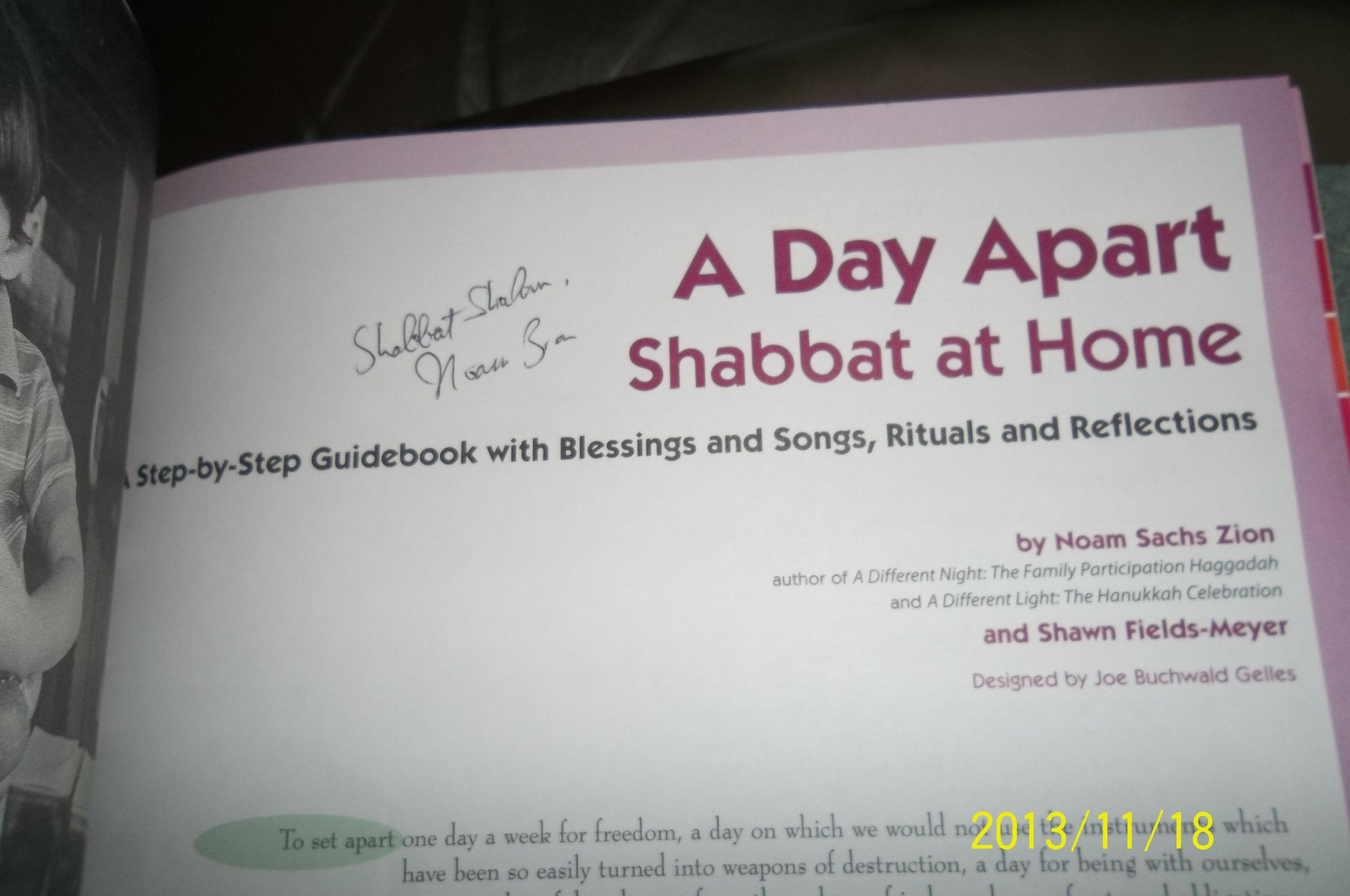 A Day Apart: Shabbat at Home Books