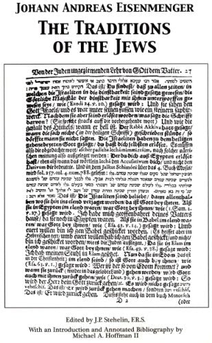 The Traditions of the Jews by Johann Andreas Eisenmenger, J.P. St... Books