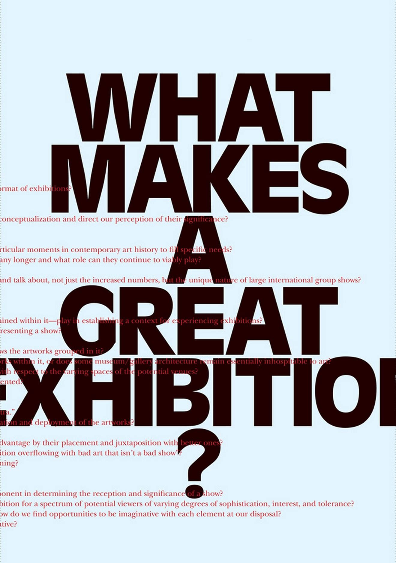 What Makes a Great Exhibition? Social Sciences Books