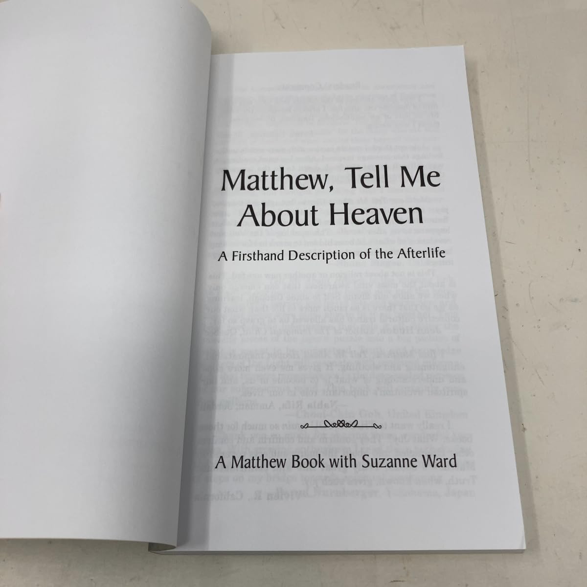 Matthew, Tell Me About Heaven: A Firsthand Description of the Afterlife (Matthew Book, 1) Religion & Esotericism