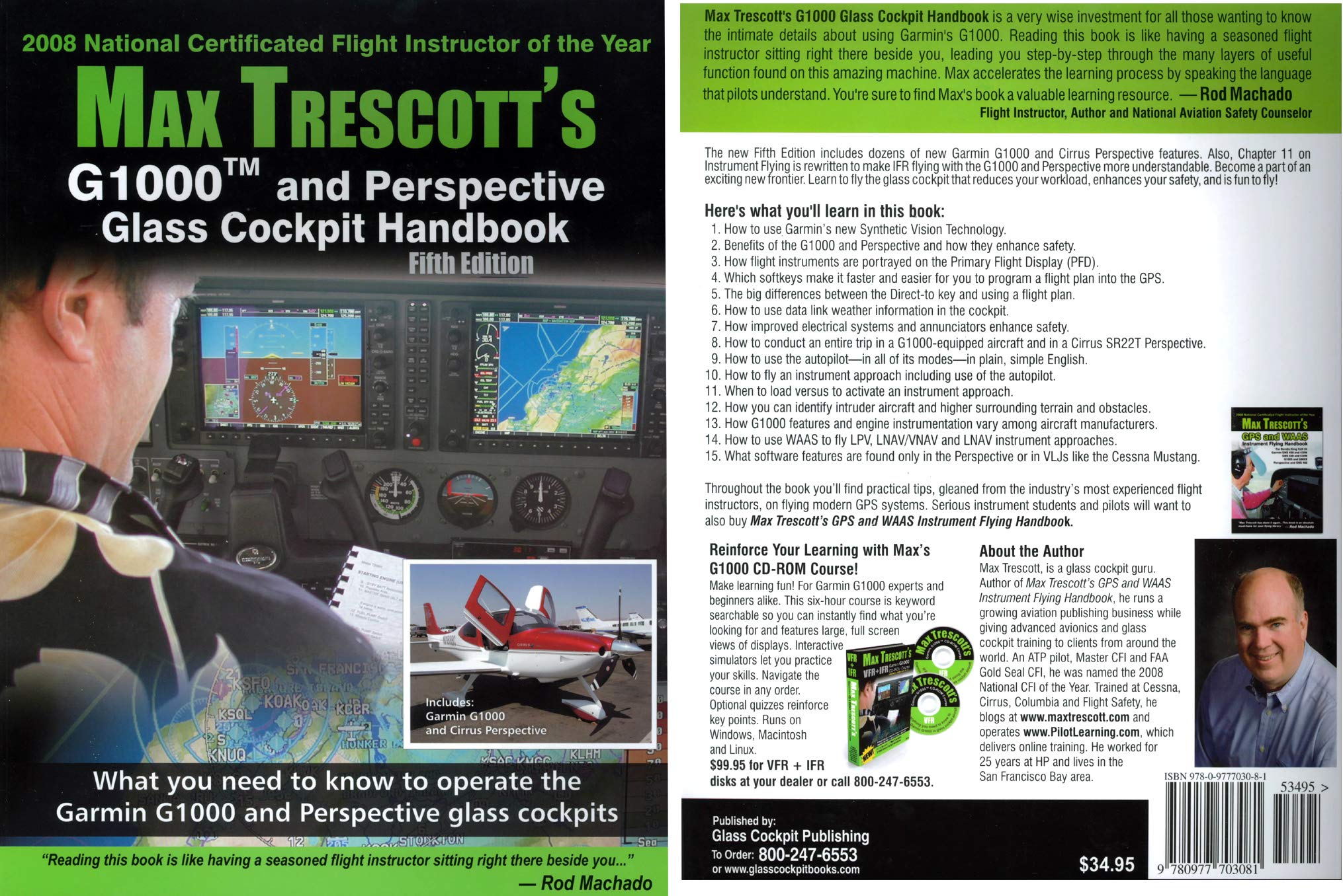 Max Trescott's G1000 Glass Cockpit Handbook Books