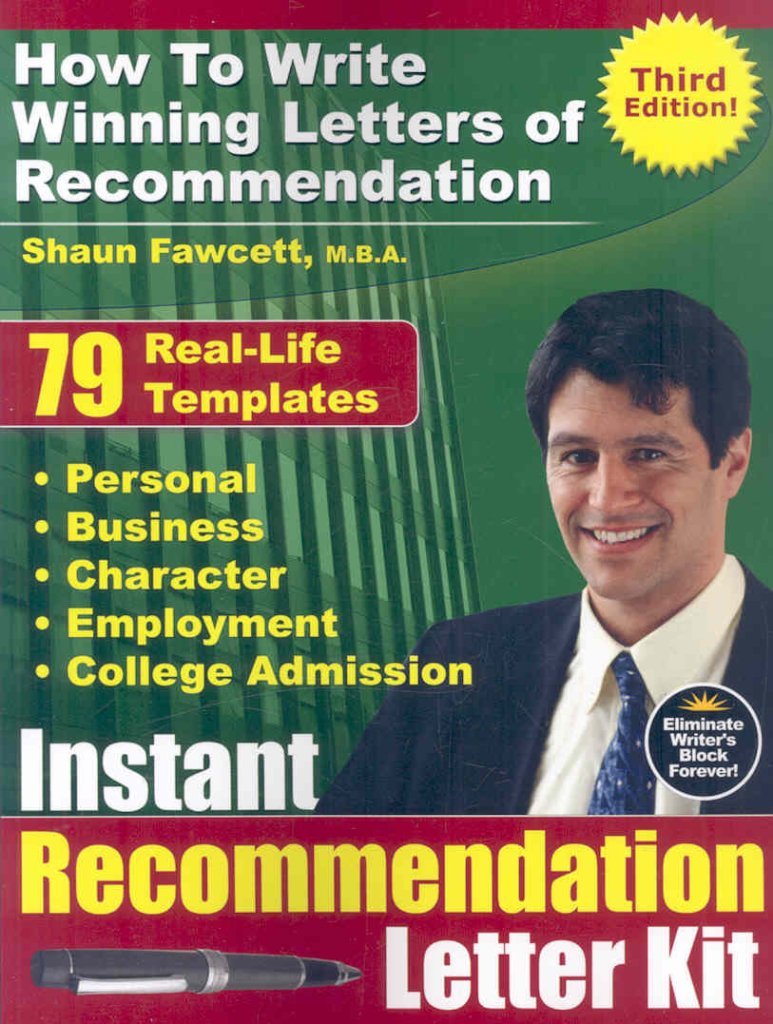 Instant Recommendation Letter Kit: How to Write Winning Letters of Recommendation Social Sciences
