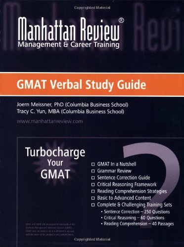 Manhattan Review: Turbochange Your GMAT - Verbal Study Guides (Turbocharge Your Gmat) Business, Finance & Career