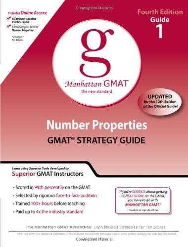 Number Properties GMAT Preparation Guide, 4th Edition (Manhattan Gmat Prep, Band 8) Business, Finance & Career