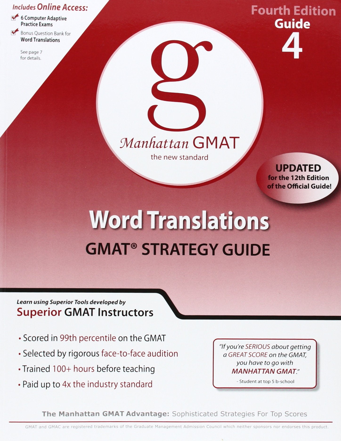 Word Translations GMAT Preparation Guide, 4th Edition (Manhattan Gmat Prep, Band 4) Business, Finance & Career