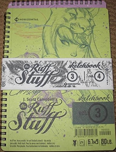 J. Scott Campbell's The Ruff Stuff Vol 3 & 4 signé book