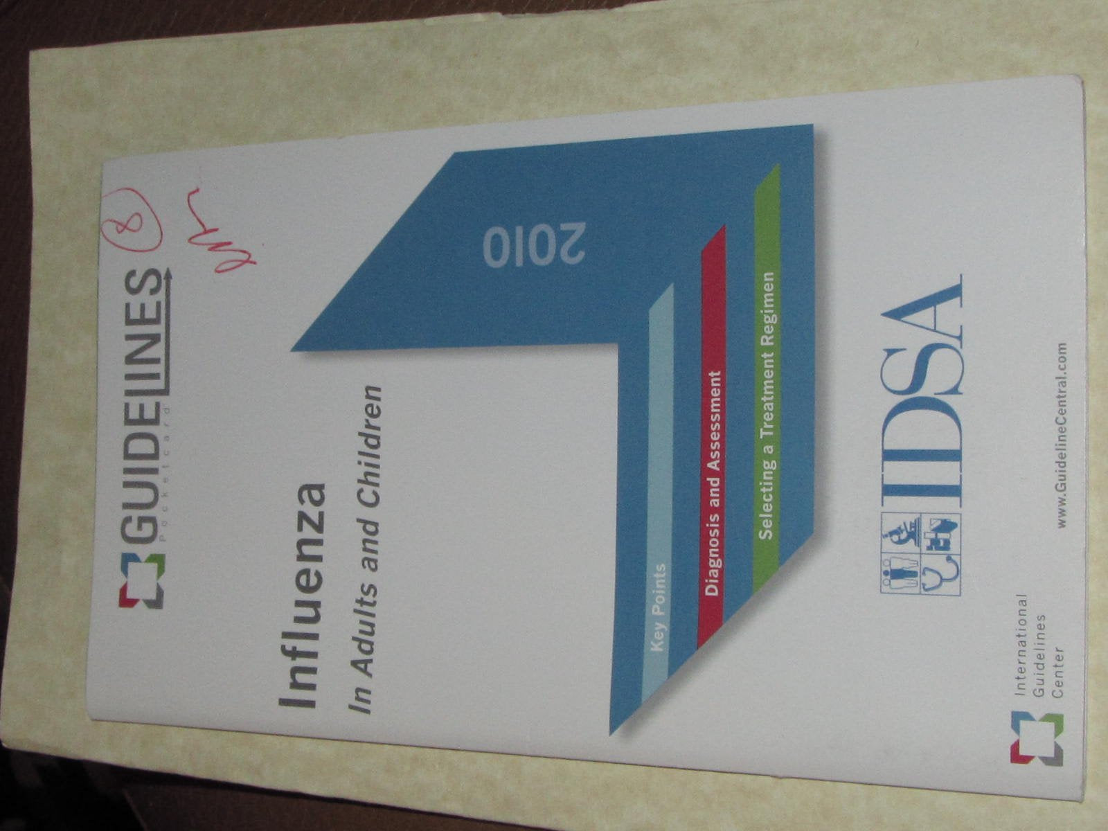 Influenza Guidelines Pocketcard 2010: In Adults and Children book