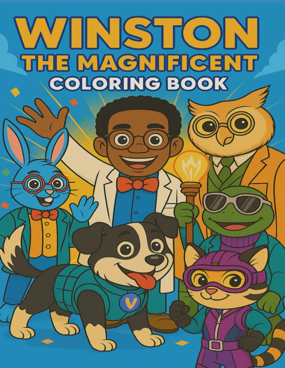 Winston The Magnificent Coloring Book: A STEM Adventure Coloring Book Novels & Short Stories