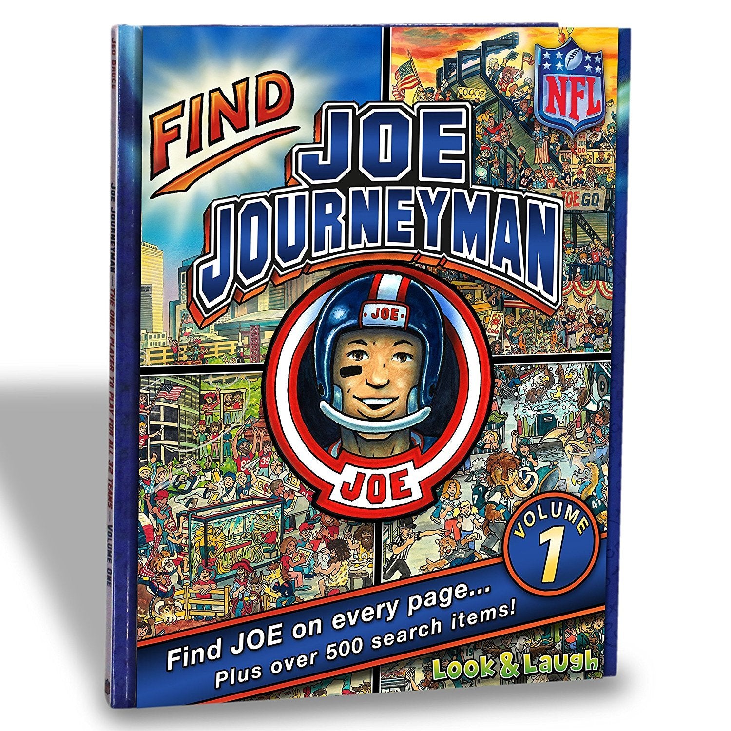 NFL All 32 Teams Look & Laugh Joe Journeyman Search Adventure (Volume 1) Books