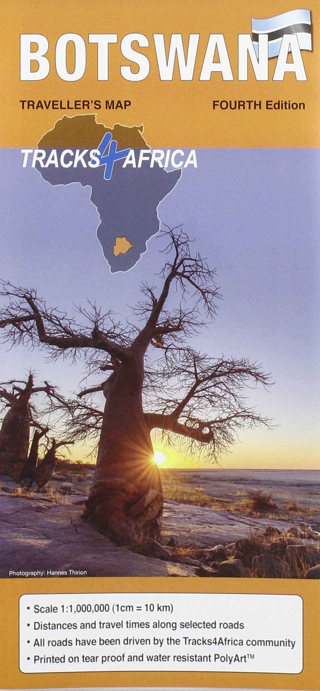 Botswana Traveller Map Leisure, Home & Garden