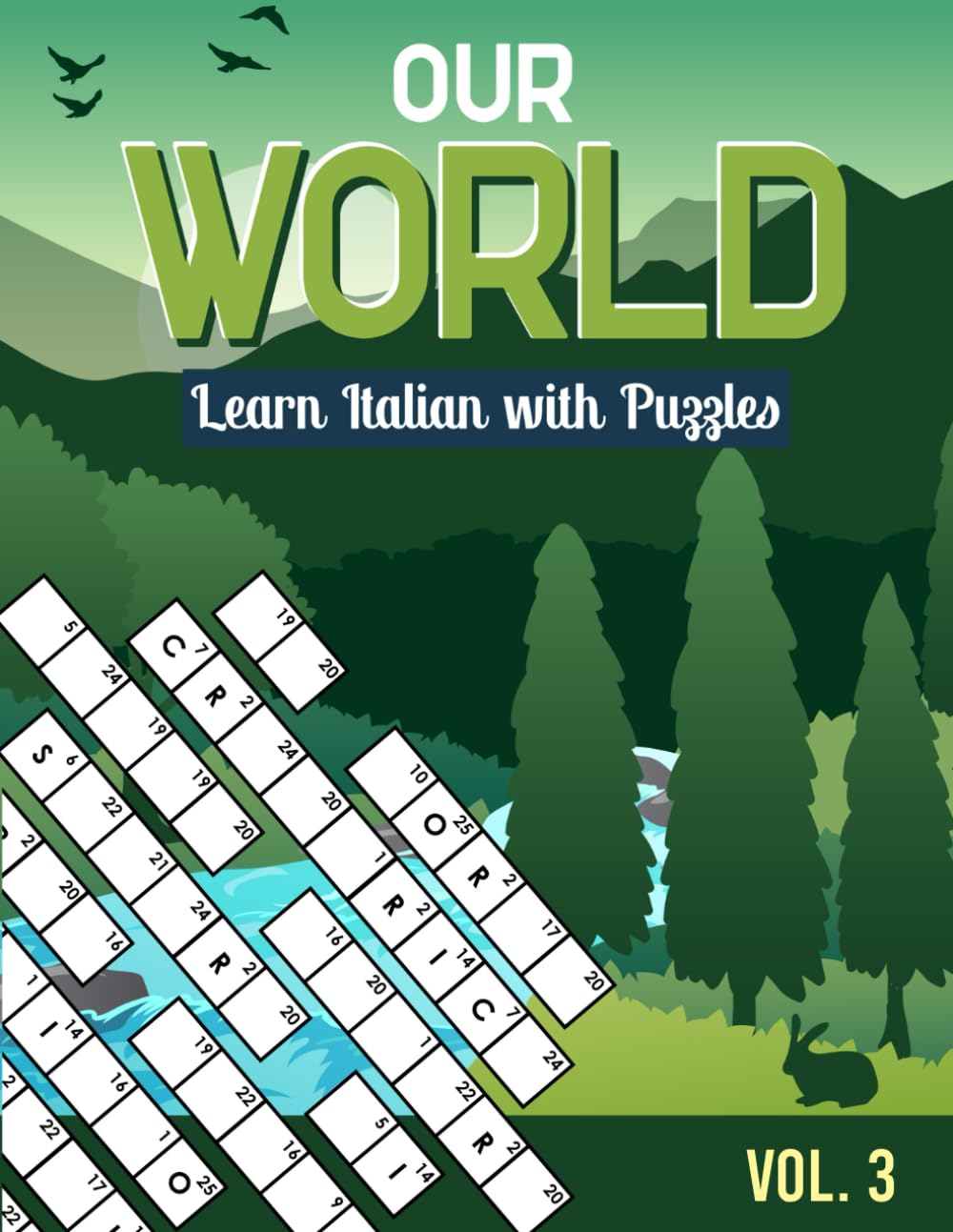 Our World: Learn Italian with Puzzles (Italian Language Learning Puzzle Book) Foreign Languages ​​& Dictionaries