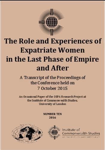 Tbd: Role and Experiences of Expatriate Women in the Last Ph Books