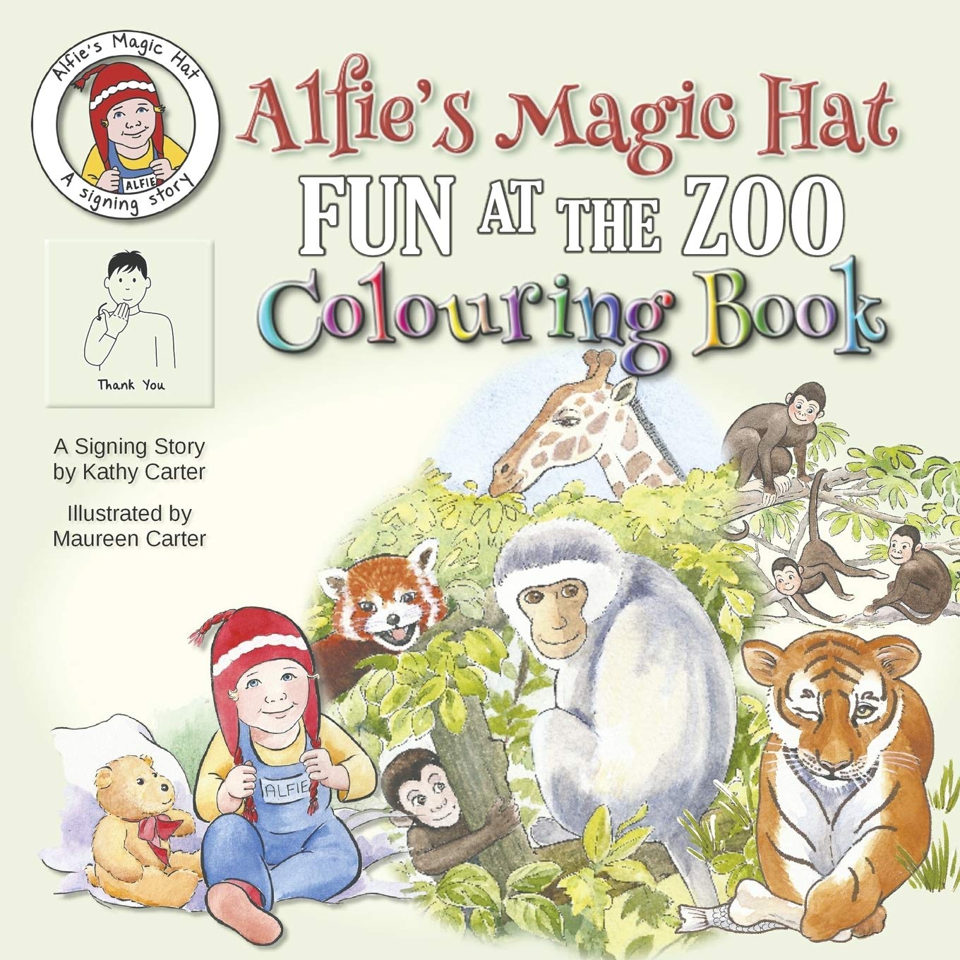 Alfie's Magic Hat - Fun at the Zoo Colouring Book Parents & Children
