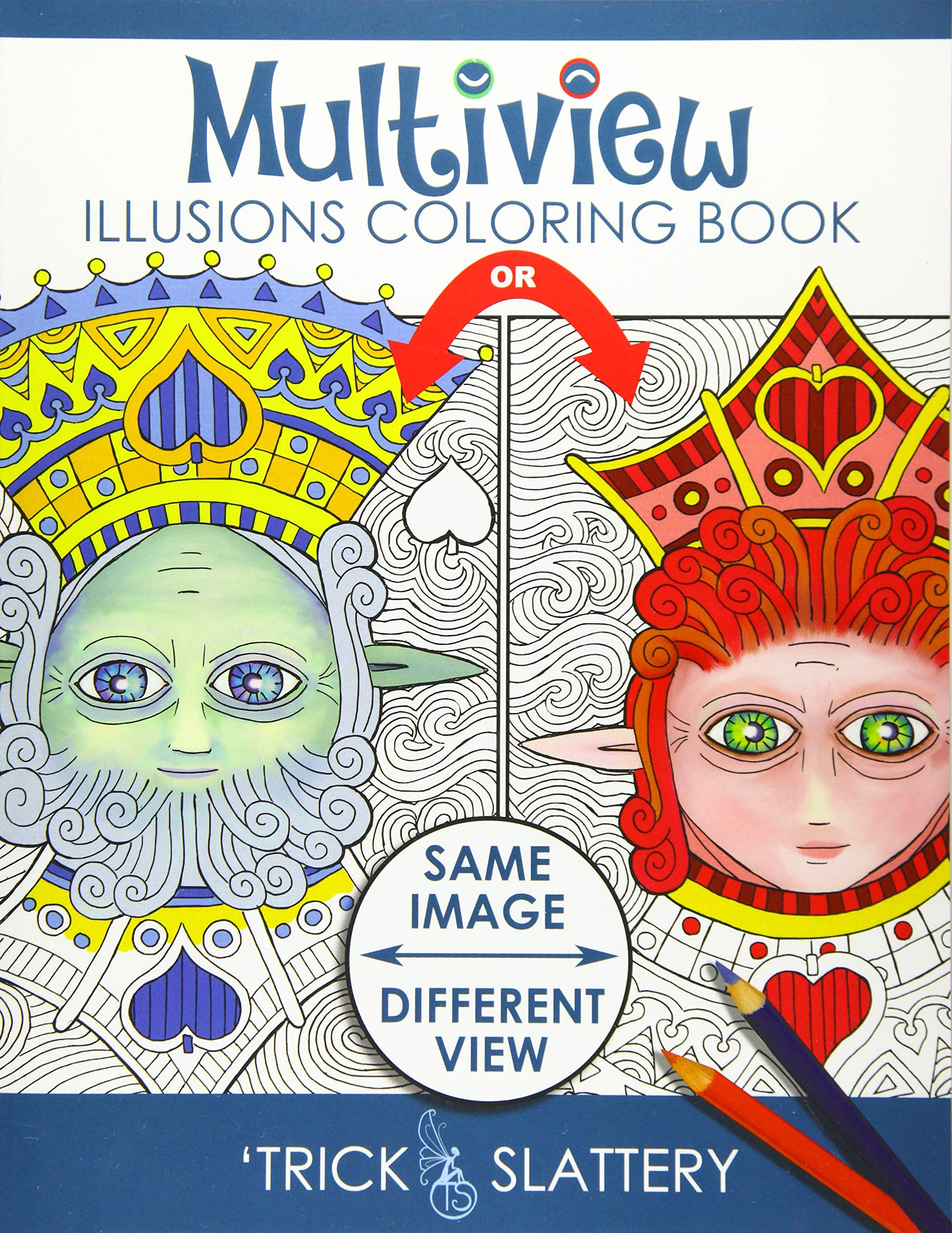 Multiview Illusions Coloring Book: Ambiguous Optical Illusion Adult Coloring Book Social Sciences