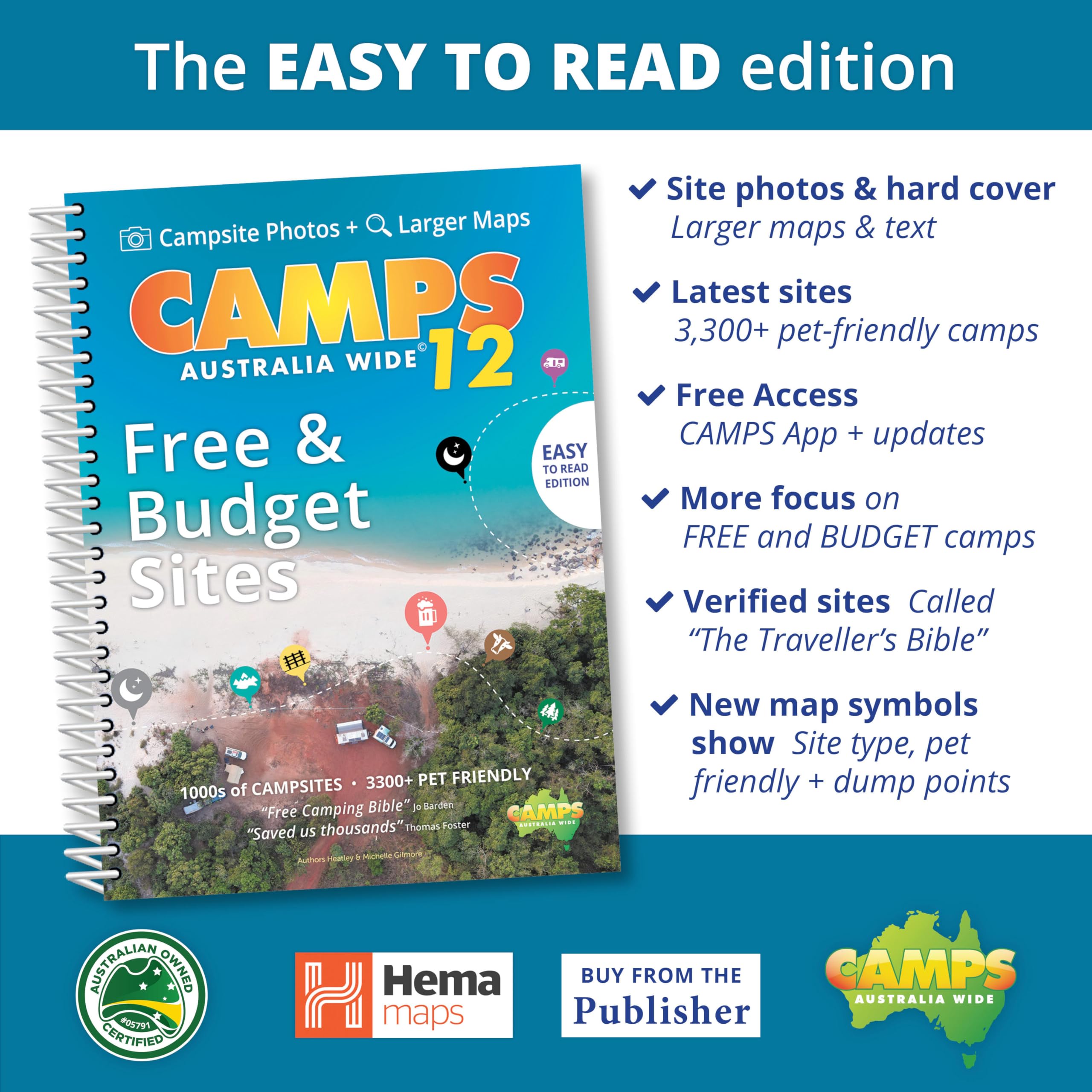 Camps Australia Wide 12 B4: Campingführer Australien mit Fotos Leisure, Home & Garden