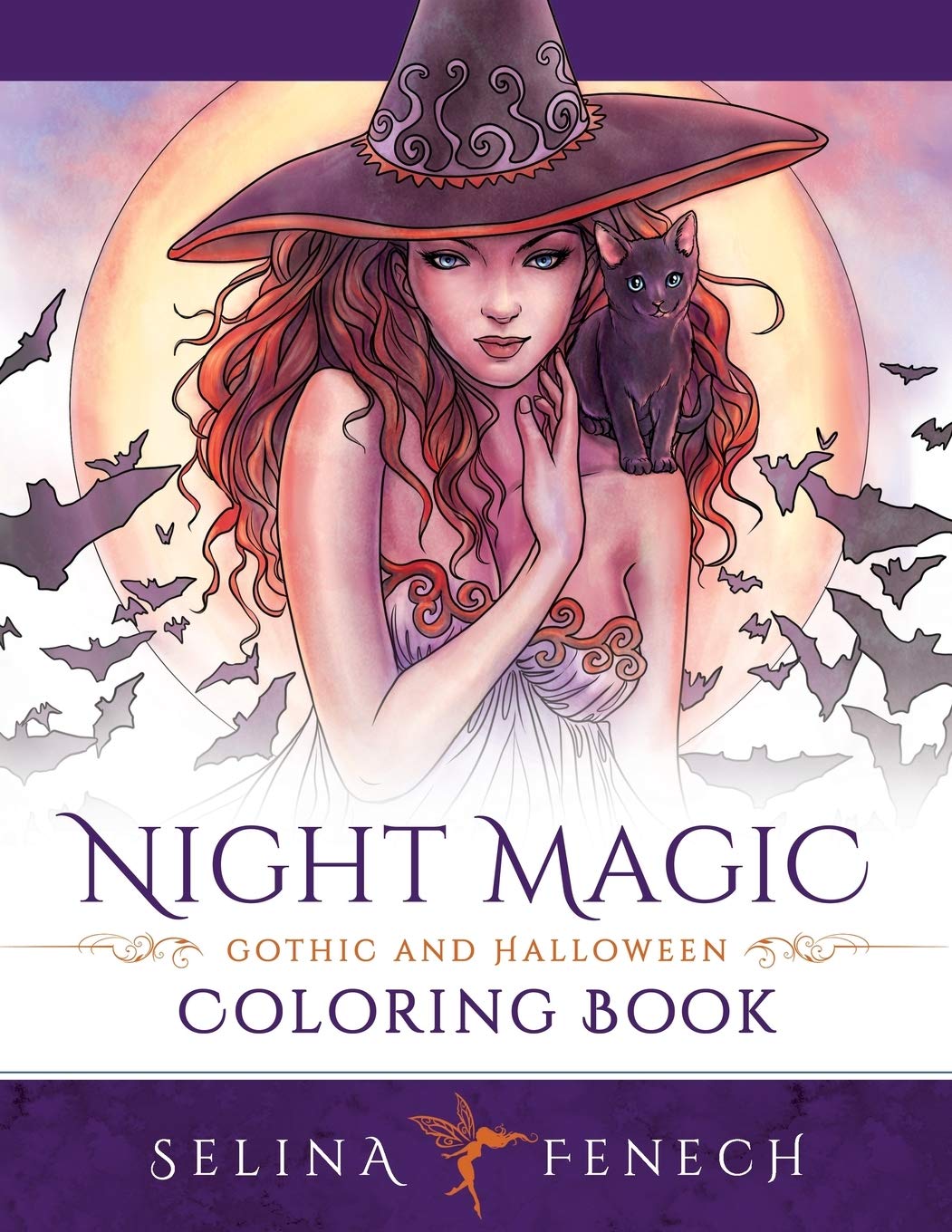 Night Magic - Gothic and Halloween Coloring Book (Fantasy Coloring by Selina, Band 10) Film, Art & Culture