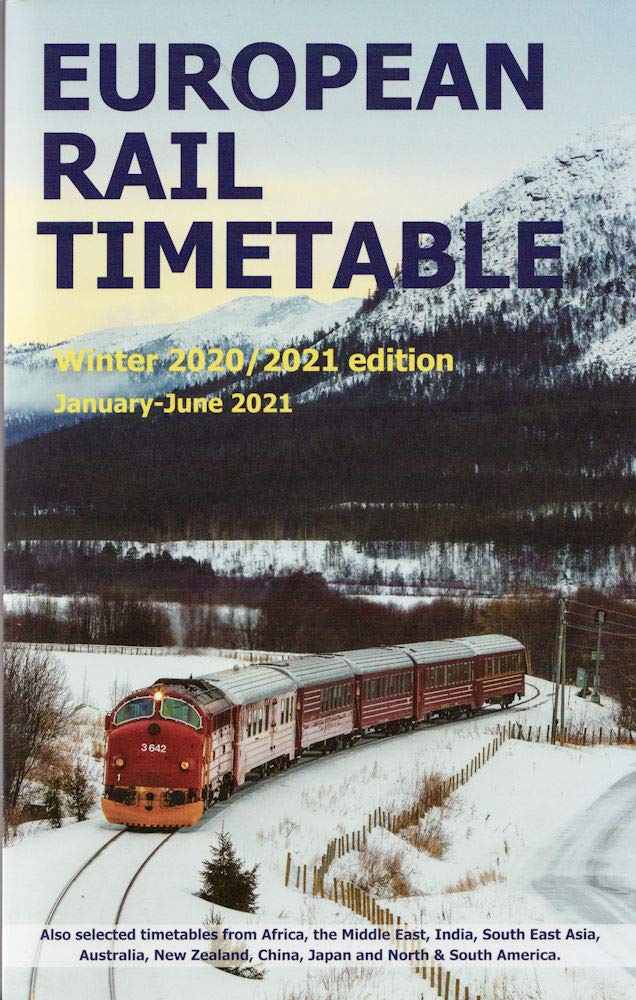 European Rail Timetable Winter 2020/2021 Leisure, Home & Garden