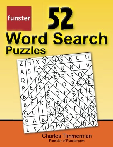 Funster 52 Word Search Puzzles: Large-print brain games for adults and kids Leisure & Fun
