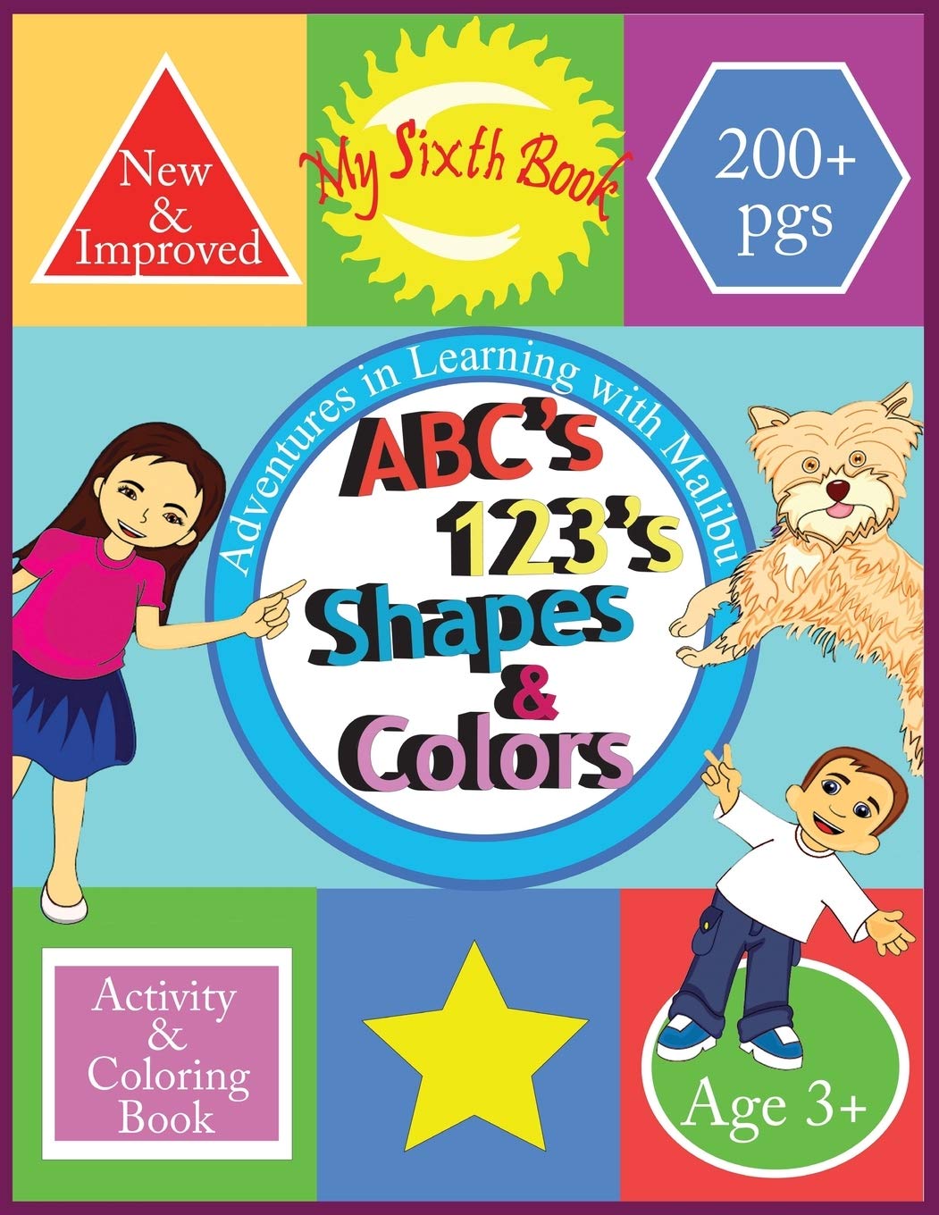 Adventures in Learning with Malibu: ABC's 123's Shapes & Colors Activity & Coloring Book Non-fiction