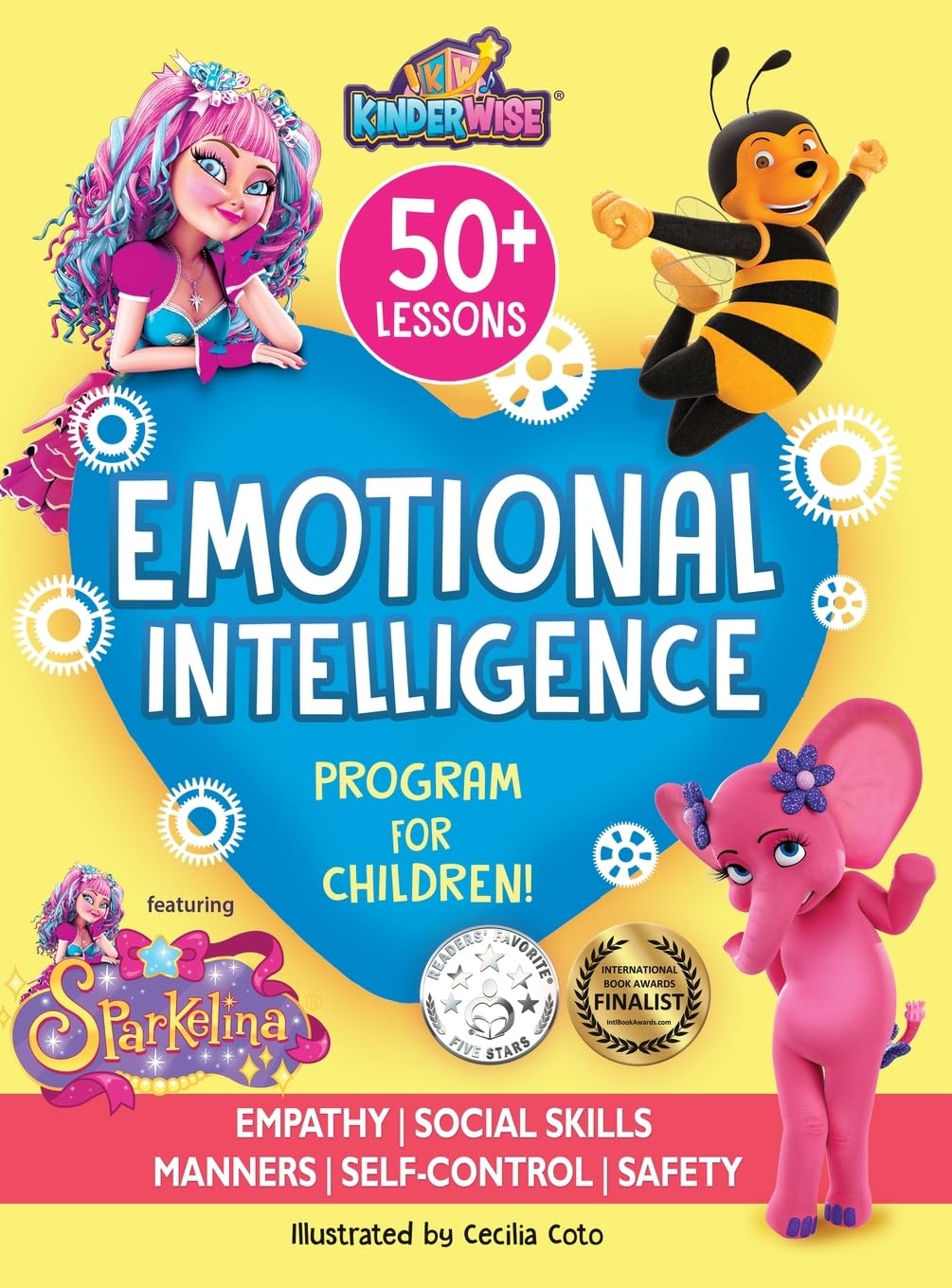 Emotional Intelligence Program for Children featuring Sparkelina: 58 Lessons (5 books in 1) Children's books