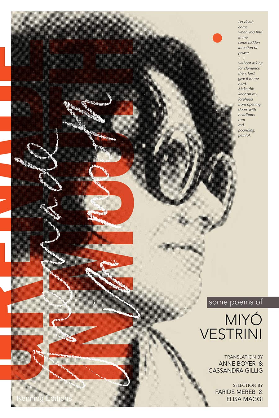 Grenade in Mouth: Some Poems of Miyo Vestrini Poetry