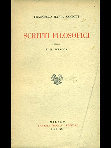 Scritti filosofici. Books