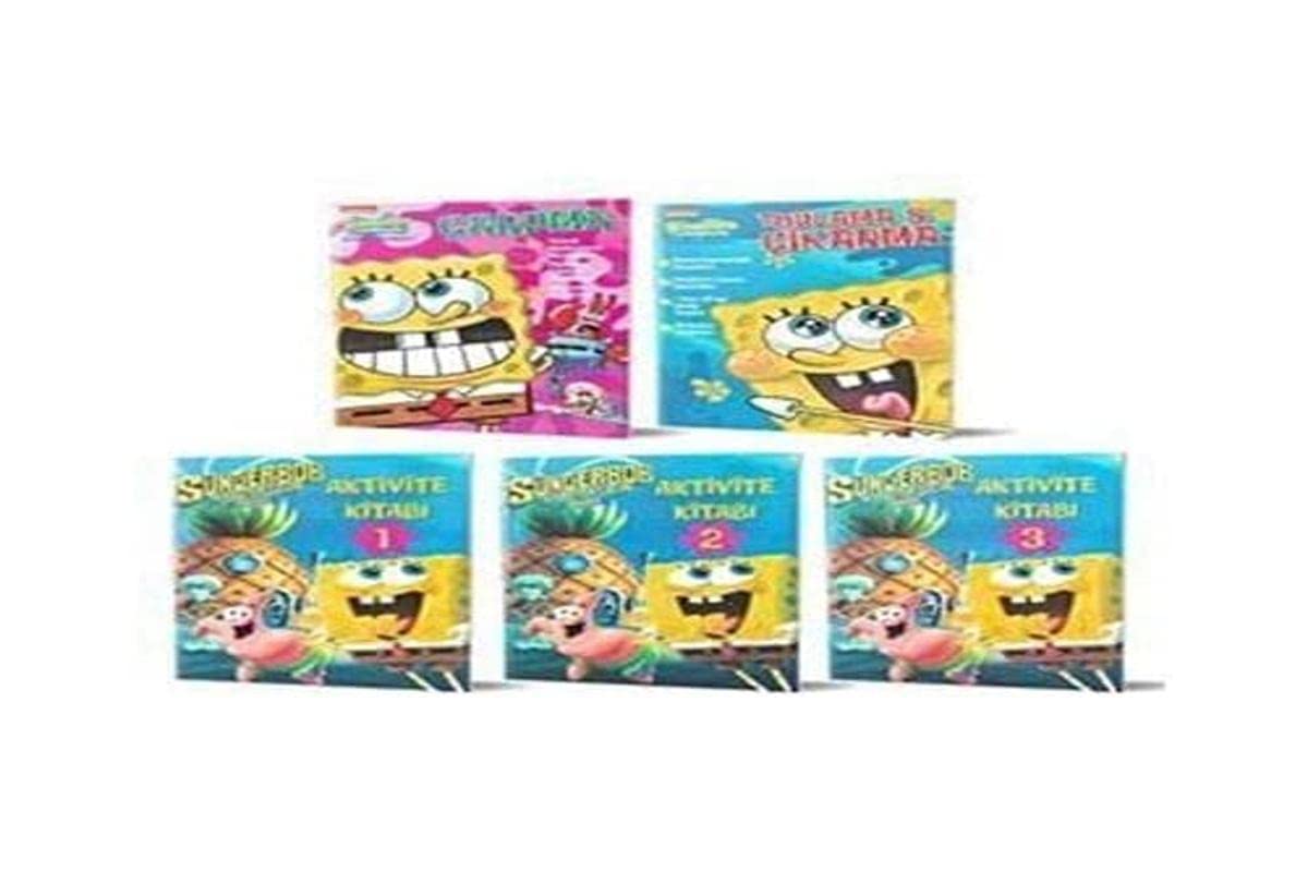 Aktivite Kitapları Sünger Bob Seti - 5 Kitap Takım Books