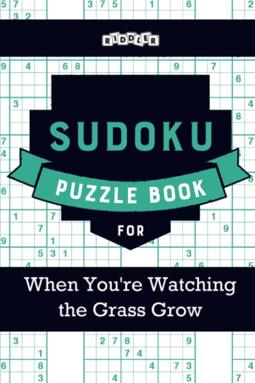 Sudoku Puzzle Book for When You're Watching the Grass Grow Leisure & Fun
