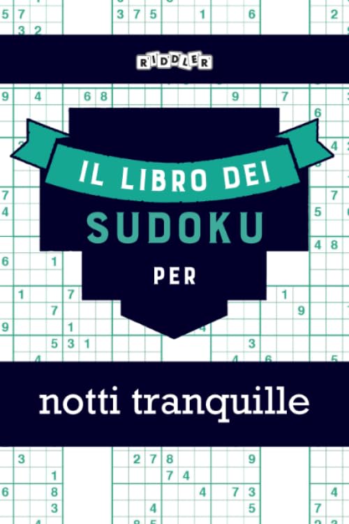 Il libro dei Sudoku per notti tranquille (Italian Edition) Books