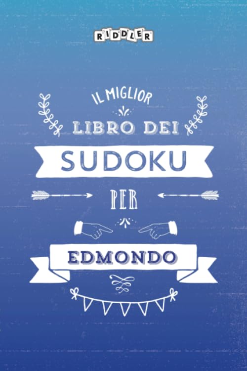 Il miglior libro dei Sudoku per Edmondo (Italian Edition) Leisure & Fun