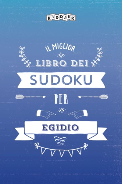 Il miglior libro dei Sudoku per Egidio (Italian Edition) Books