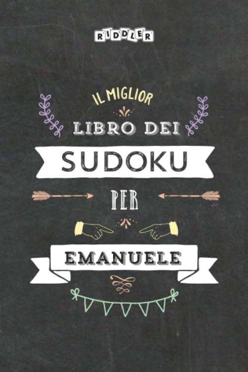Il miglior libro dei Sudoku per Emanuele (Italian Edition) Books