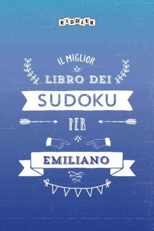 Il miglior libro dei Sudoku per Emiliano (Italian Edition) Books