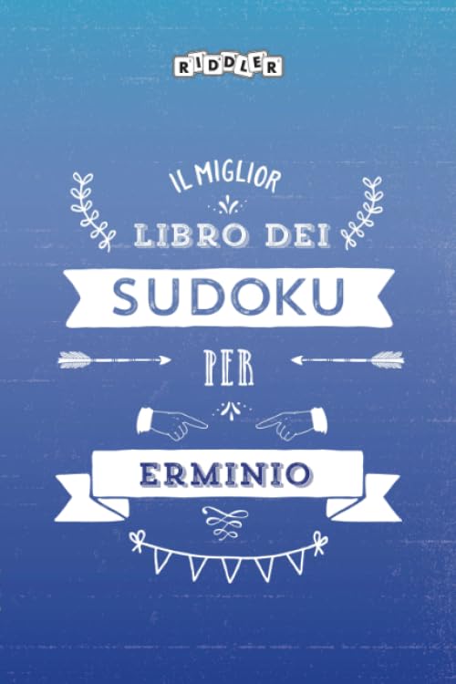 Il miglior libro dei Sudoku per Erminio (Italian Edition) Books