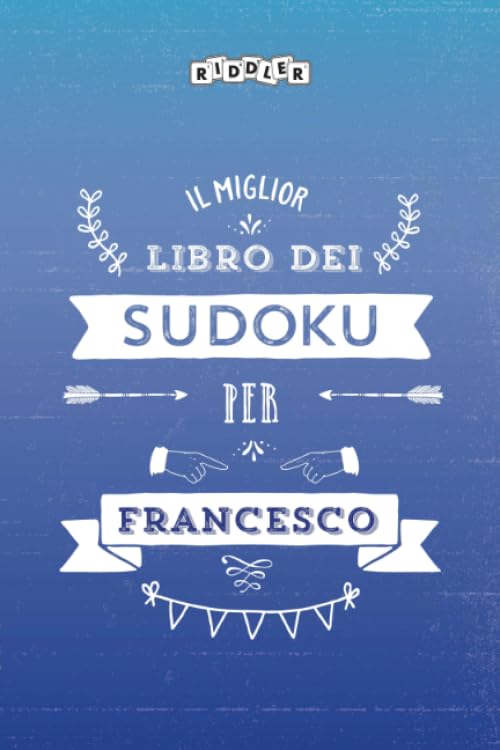 Il miglior libro dei Sudoku per Francesco (Italian Edition) Books