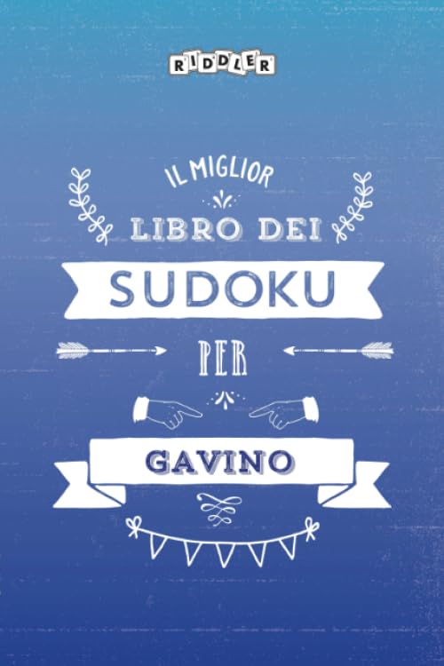 Il miglior libro dei Sudoku per Gavino (Italian Edition) Books