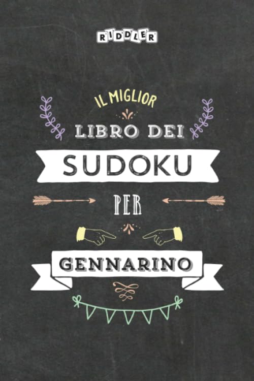 Il miglior libro dei Sudoku per Gennarino (Italian Edition) Books