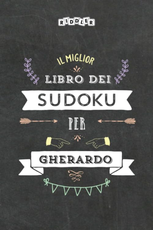 Il miglior libro dei Sudoku per Gherardo (Italian Edition) Leisure & Fun