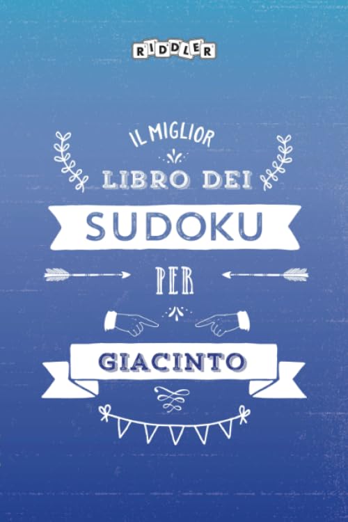 Il miglior libro dei Sudoku per Giacinto (Italian Edition) Books