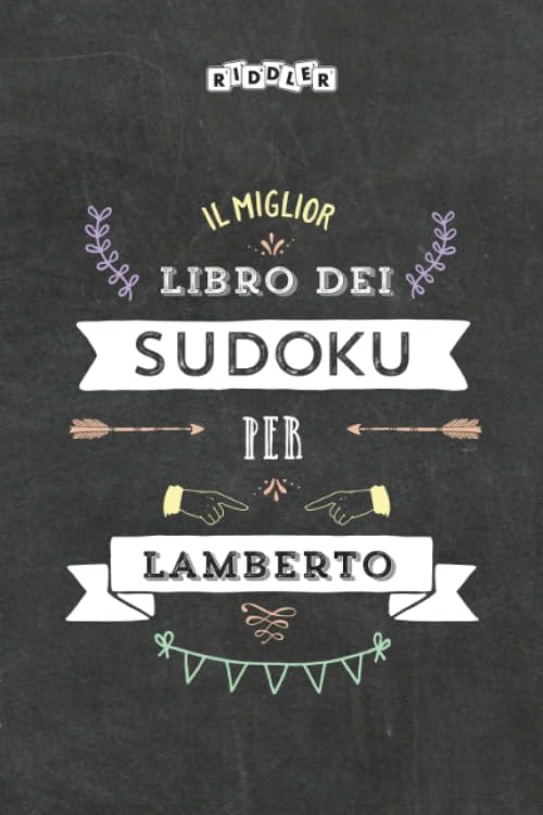 Il miglior libro dei Sudoku per Lamberto (Italian Edition) Books