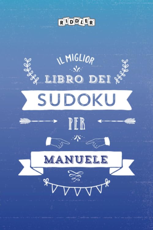 Il miglior libro dei Sudoku per Manuele (Italian Edition) Books