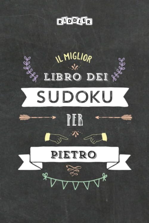 Il miglior libro dei Sudoku per Pietro (Italian Edition) Books