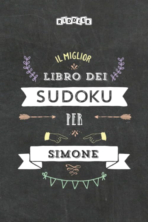 Il miglior libro dei Sudoku per Simone (Italian Edition) Books