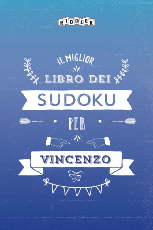 Il miglior libro dei Sudoku per Vincenzo (Italian Edition) Books