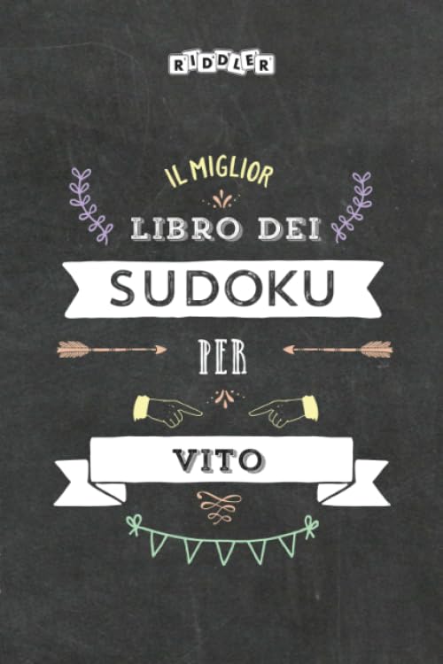 Il miglior libro dei Sudoku per Vito (Italian Edition) Books